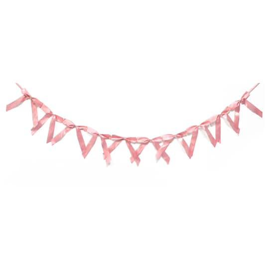 Michaels, 7.75" Pink Bow Banner by Celebrate It™ – Category: Banners